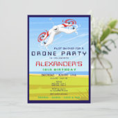Drone Racing RC Sky Zone Verjaardagsfeest Kaart (Staand voorkant)