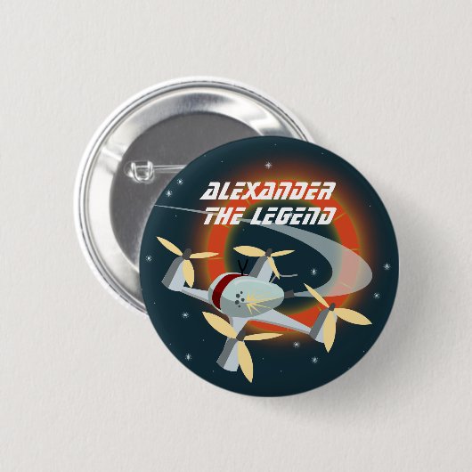 Drone Racing Ronde Button 5,7 Cm (Voorkant /achterkant)