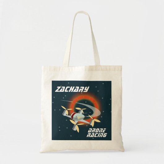 Drone Racing Tote Bag (Voorkant)