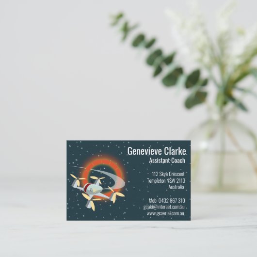 Drone Racing Visitekaartje (Staand voorkant)