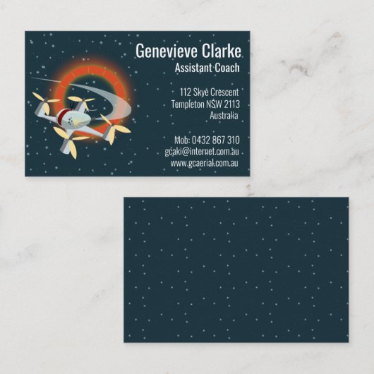 Drone Racing Visitekaartje (Voorkant / Achterkant)