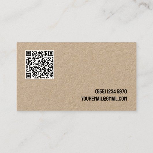 Drone Services Aangepaste QR Visitekaartje (Achterkant)