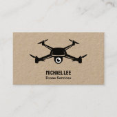 Drone Services Aangepaste QR Visitekaartje (Voorkant)