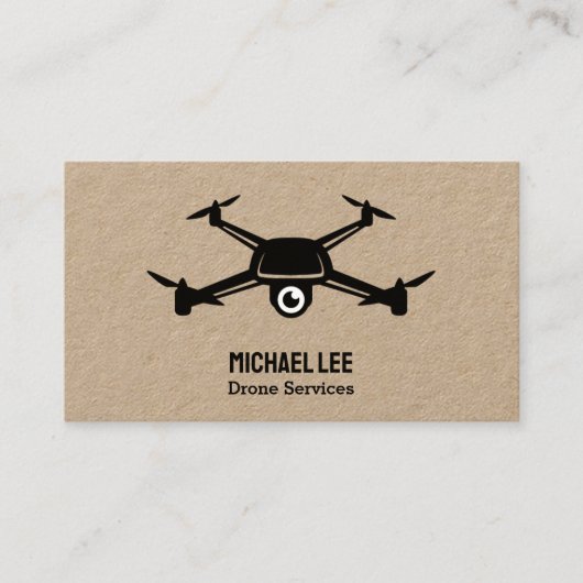 Drone Services Aangepaste QR Visitekaartje (Voorkant)