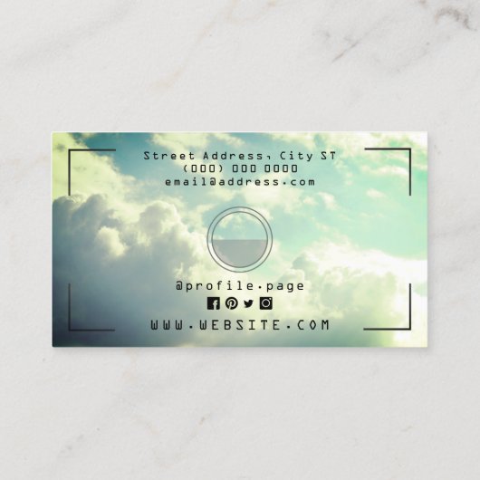 Drone-services geïnspireerd visitekaartje (Achterkant)