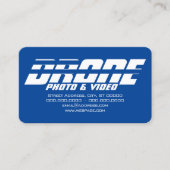 Drone services kinetic bold text visitekaartje (Voorkant)