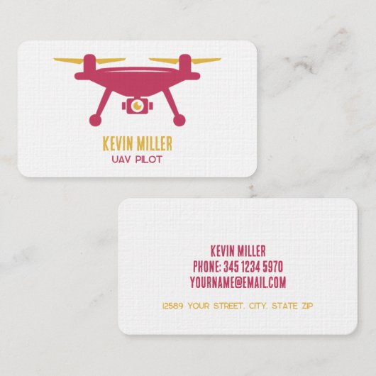 Drone-services Visitekaartje (Voorkant / Achterkant)