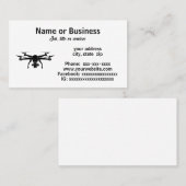 Drone silhouet visitekaartje (Voorkant / Achterkant)