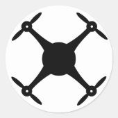 Drone Sticker (rond) (Voorkant)