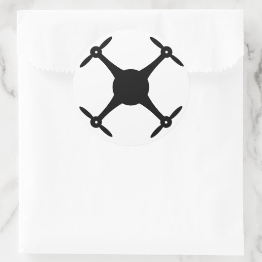 Drone Sticker (rond) (Tas)