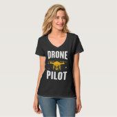 Drone Test Pilot Quadcopter T-shirt (Voorkant volledig)