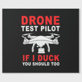 Drone Testpiloot Cadeaupapier (Vlak)