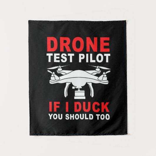 Drone Testpiloot Wandkleed (Voorkant)