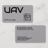 Drone UAV Aangepaste QR Visitekaartje (Voorkant / Achterkant)