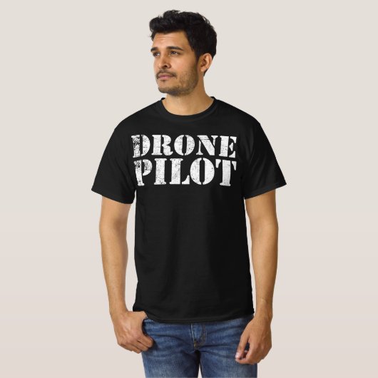 Drone UAV UAS FAA Quadcopter Pilot Part 107 T-shirt (Voorkant volledig)