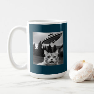 Drone UFO Funny Cat UAP Invasion Koffiemok