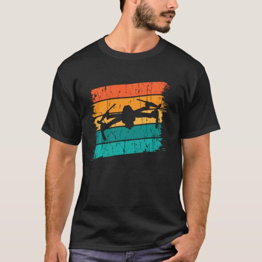 Drone Vintage for Drone Pilot T-shirt (Voorkant)