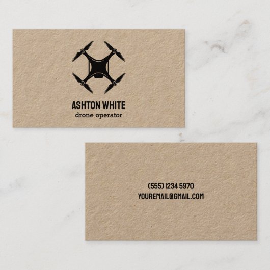 Drone Visitekaartje (Voorkant / Achterkant)