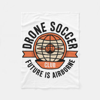Drone Voetbal Club Moderne Globe Ll Voet  Fleece Deken