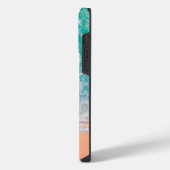 Dronebeelden van een strand iPhone hoesje (Linkerkant)