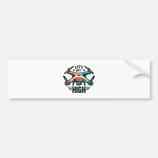 Dronepiloot Bumpersticker (Voorkant)