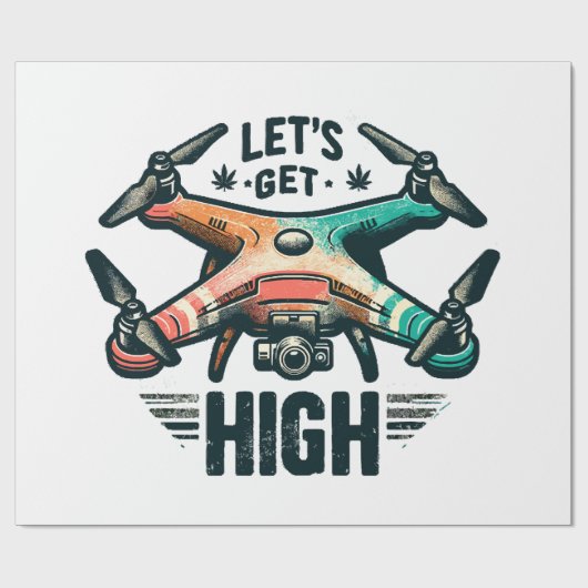 Dronepiloot Cadeaupapier (Vlak)