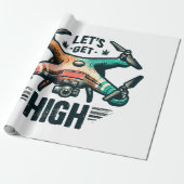 Dronepiloot Cadeaupapier (Uitgerold)