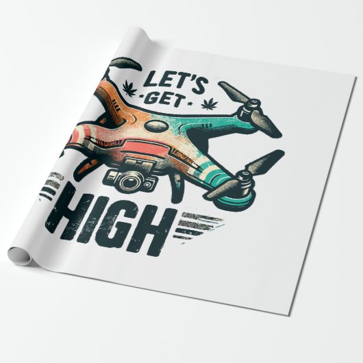 Dronepiloot Cadeaupapier (Uitgerold)