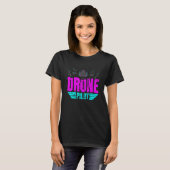 Dronepiloot Drone-operator Quadcopter 21 T-shirt (Voorkant volledig)