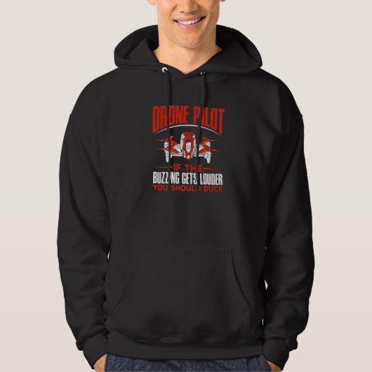 Dronepiloot Drones Dronepiloot Quadrotor Hoodie (Voorkant)