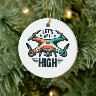 Dronepiloot Keramisch Ornament