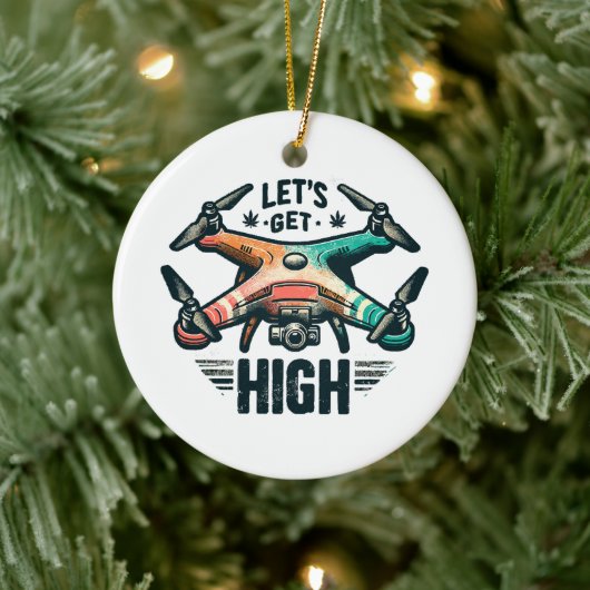 Dronepiloot Keramisch Ornament (Boom)