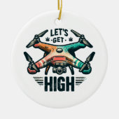 Dronepiloot Keramisch Ornament (Voorkant)