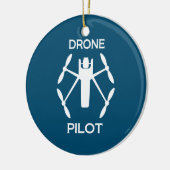 Dronepiloot klassen keramisch ornament (Links)