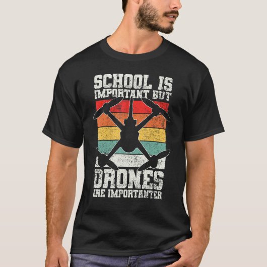 Drones Drone Pilot Drone Racing T-shirt (Voorkant)