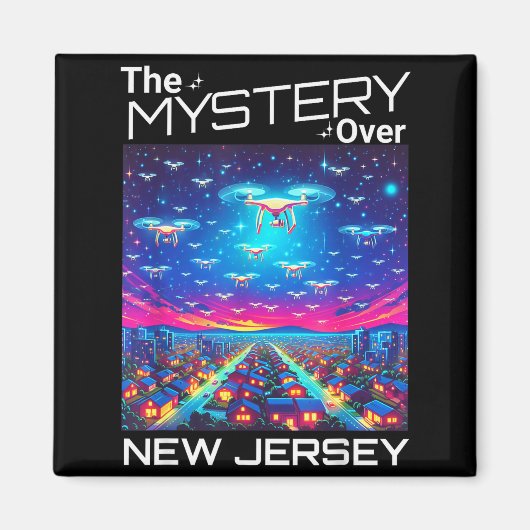 Drones New Jersey The Mystery Over New Jersey Funn Magneet (Voorkant)