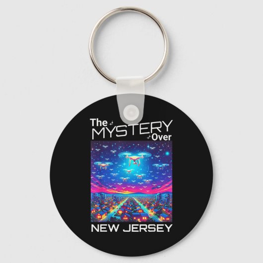 Drones New Jersey The Mystery Over New Jersey Funn Sleutelhanger (Voorkant)
