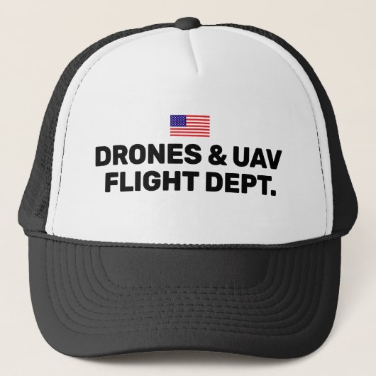 Drones & UAV Flight Dept.™ Petanquehoed Trucker Pet (Voorkant)