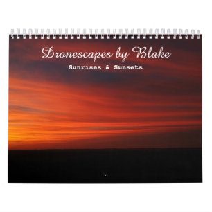 Dronescapes van Blake: Zonneoppen en Zonsondergang Kalender
