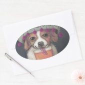 dronkelap ovale sticker (Envelop)