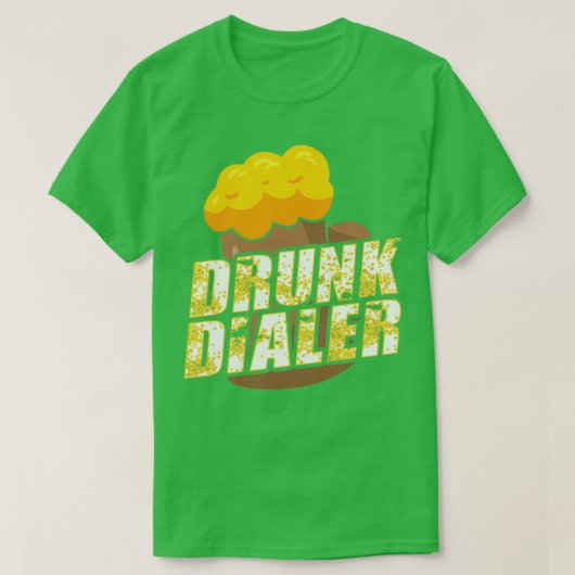 Dronken beller Grappig alcohol drinkend ontwerp T-shirt (Design voorkant)