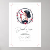 Dronken Bruilofts Bruidsmeisjesfeest Verwelkoming Poster (Voorkant)