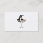 dronken dwaze pinguïn visitekaartje (Achterkant)