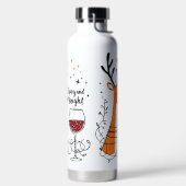 Dronken en Fel Reindeer Waterfles (Links)