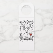 Dronken en helder hert  flessenhanger (Achterkant)