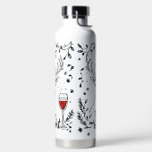 Dronken en helder hert waterfles (Links)