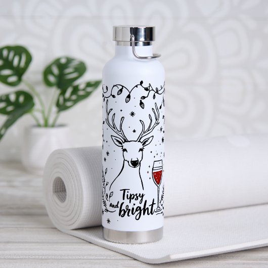 Dronken en helder hert waterfles (Yoga (Gedraaid)  )