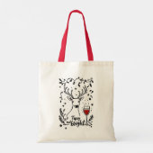 Dronken en vrolijke herten  tote bag (Achterkant)