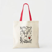 Dronken en vrolijke herten  tote bag (Voorkant)