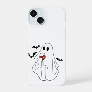 Dronken Geest met Vleermuizen – Halloween Wijnlief iPhone 15 Case